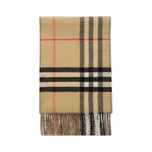 Burberry Contrast Check Fringed Scarf