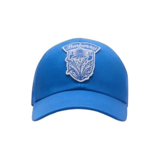 Burberry Thistle Shield Gabardine Baseball Cap