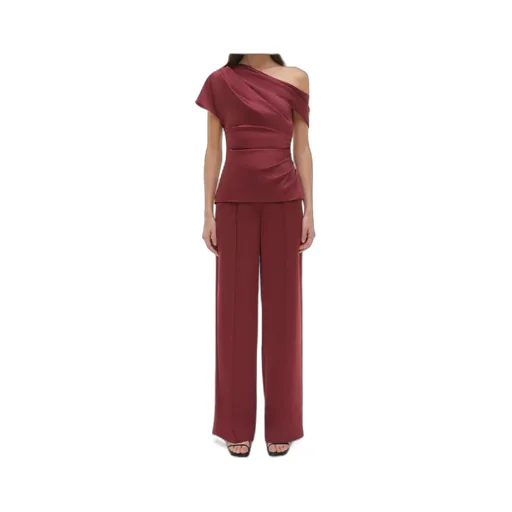 Draped One-Shoulder Blouse