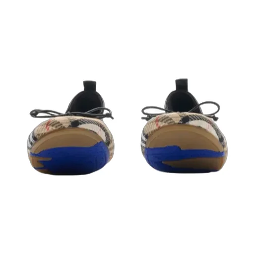 Burberry Check Fawn Ballerinas