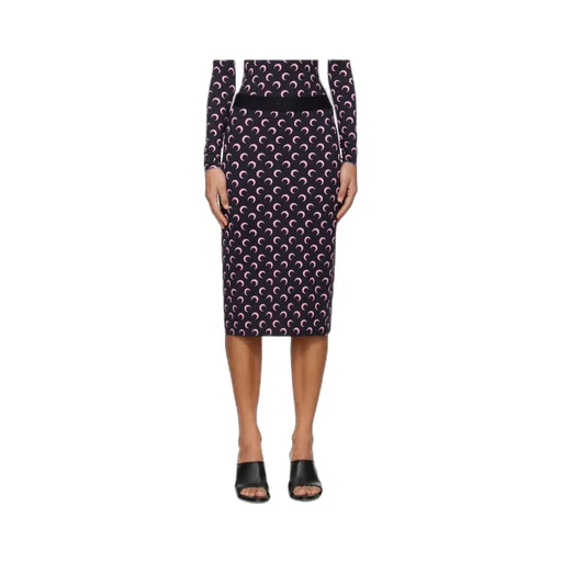 Marine Serre Logo Printed Skirt