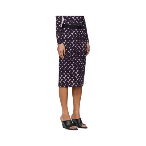 Marine Serre Logo Printed Skirt