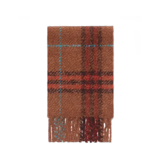 Burberry Check Fringed Boucl Scarf