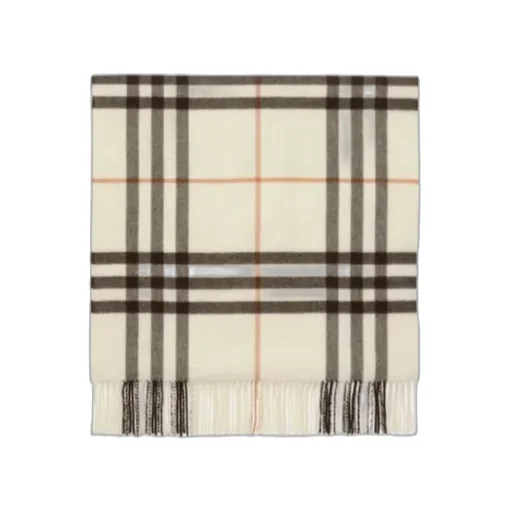 Burberry Wide Cross Stitch Ekd Check Scarf