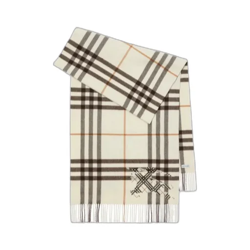 Burberry Wide Cross Stitch Ekd Check Scarf