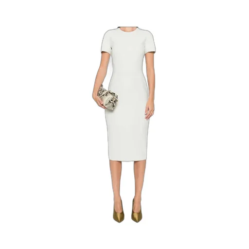 Short-Sleeve Midi Dress