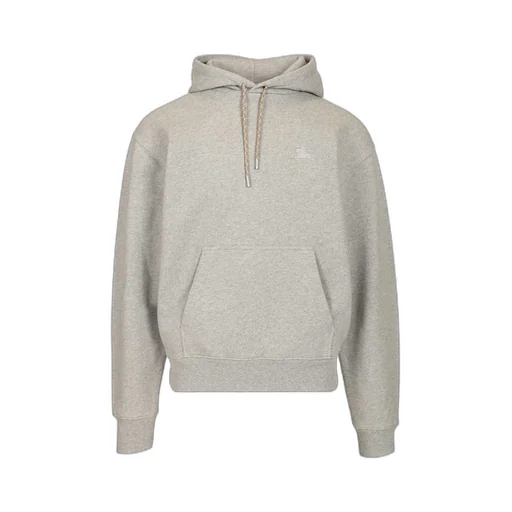 Burberry Checked Sleeve Drawstring Hoodie