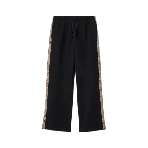 Equestrian Knight-Design Checked Track Pants