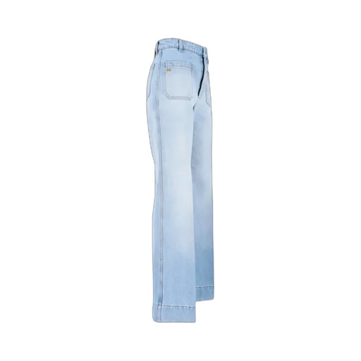 Victoria Beckham Logo Patch Flared Jeans