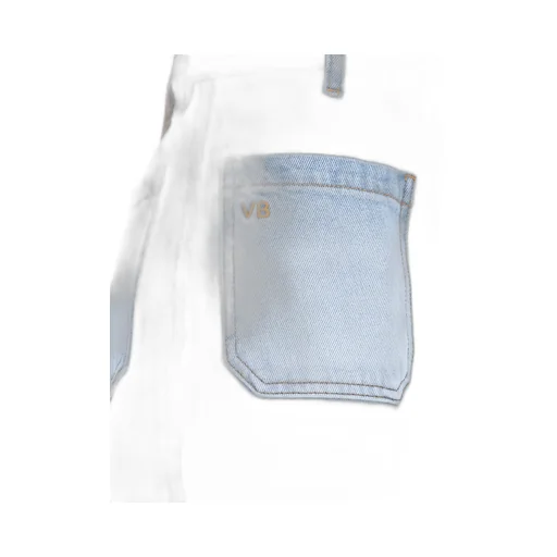 Victoria Beckham Logo Patch Flared Jeans