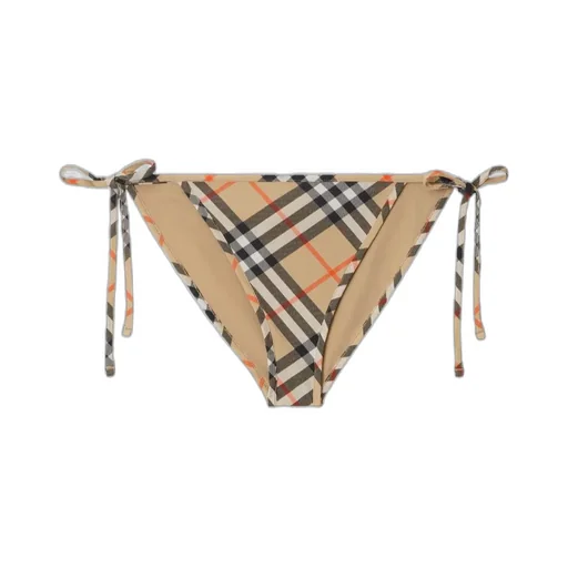 Burberry Checked Side-Tied Bikini Bottoms