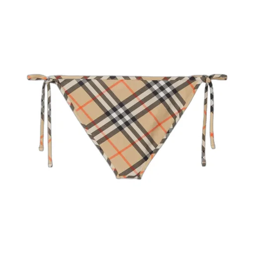 Burberry Checked Side-Tied Bikini Bottoms