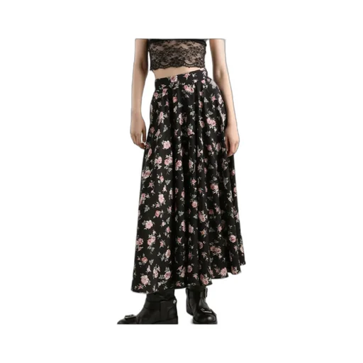 Dolce & Gabbana Vintage Roses-Print Midi Skirt