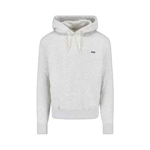 Autry Logo Embroidered Drawstring Hoodie