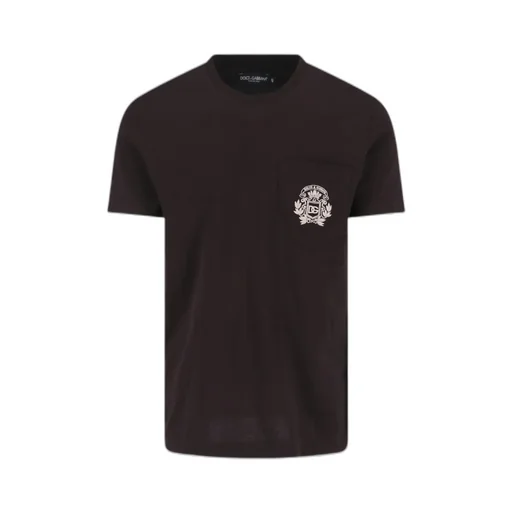 Dolce & Gabbana Logo Embroidered Crewneck T-Shirt