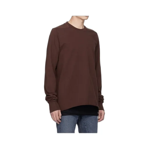 Raw-Edge Crew-Neck Sweatshirt