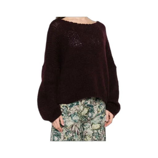 Long-Sleeved Boat Neck Sweater