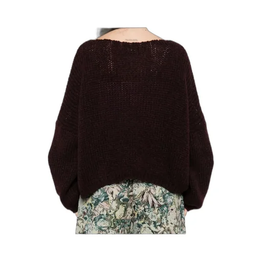Long-Sleeved Boat Neck Sweater