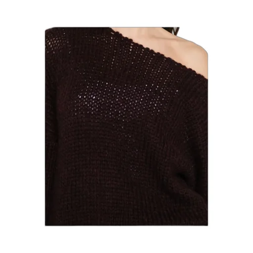 Long-Sleeved Boat Neck Sweater