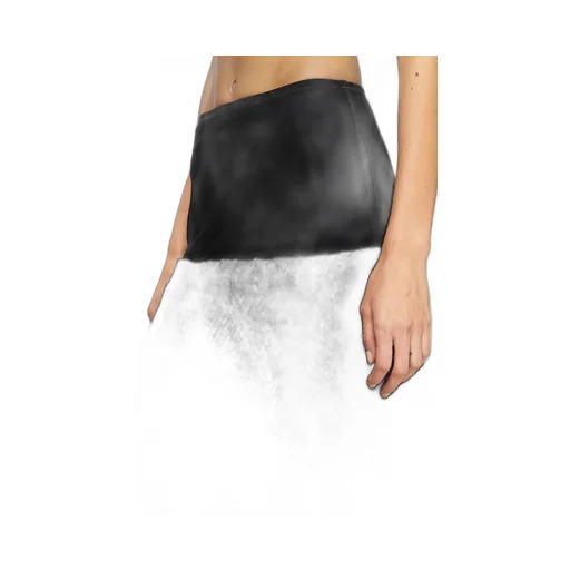 Panelled High-Waisted Midi Skirt