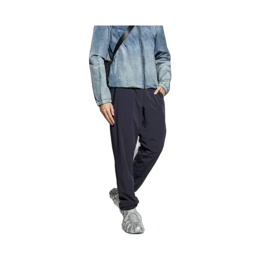 Zip-Pocket Elastic-Waist Trousers
