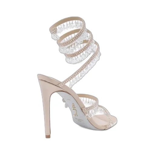 Round-Toe High-Heeled Sandals