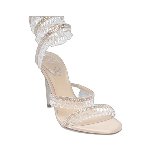 Round-Toe High-Heeled Sandals