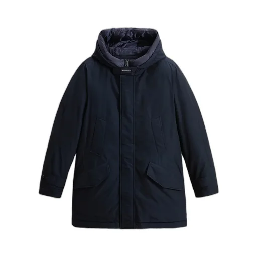 Zippered Hooded Parka Down Jacket