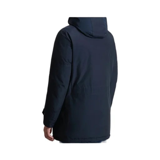 Zippered Hooded Parka Down Jacket