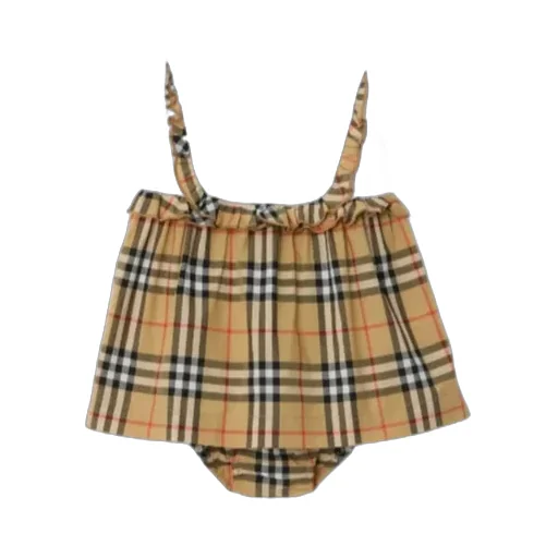 Burberry Kids Check Patterned Dress