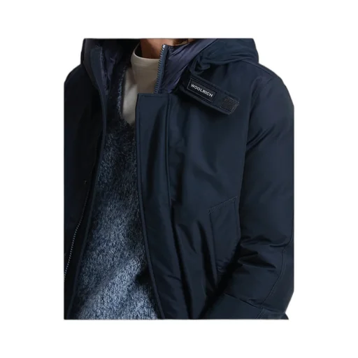 Zippered Hooded Parka Down Jacket