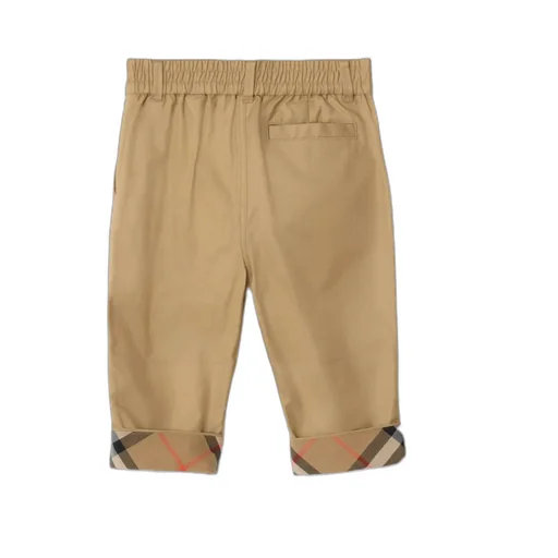 Burberry Kids Rolled Up Legs Trousers