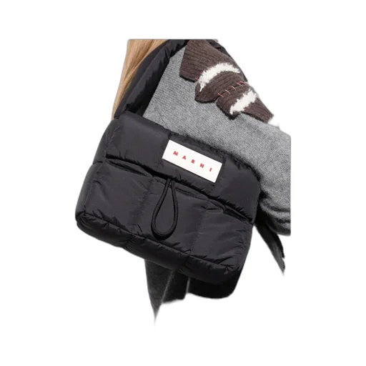 Marni Logo Patch Padded Shoulder Bag