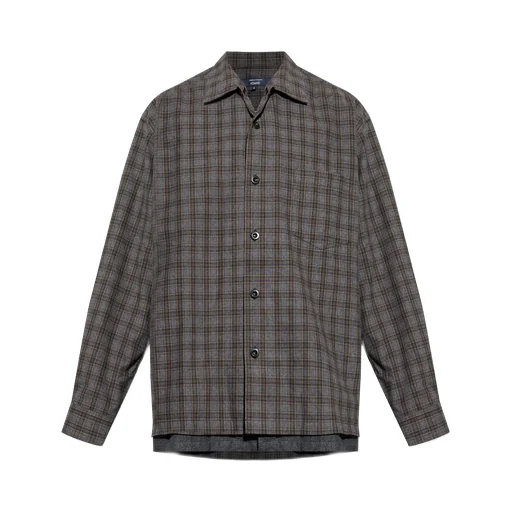 Comme Des Garons Homme Plus Plaid Patterned Buttoned Shirt