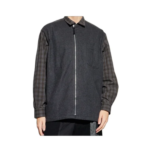 Comme Des Garons Homme Plus Plaid Patterned Buttoned Shirt