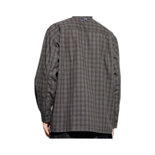 Comme Des Garons Homme Plus Plaid Patterned Buttoned Shirt