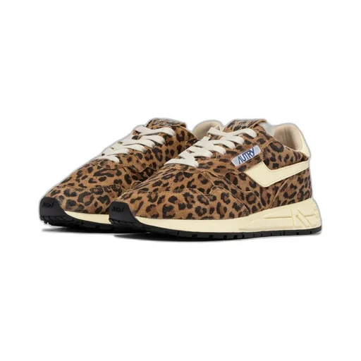 Autry Reelwind Leopard Printed Low-Top Sneakers
