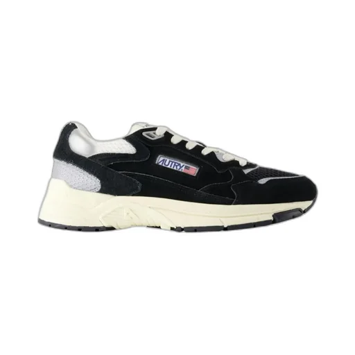 Hyperway Suede Panelled Sneakers