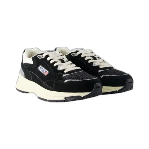 Hyperway Suede Panelled Sneakers
