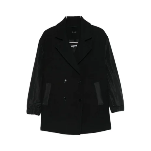 Panelled Double-Breasted Coat