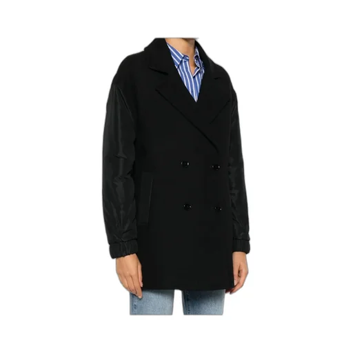 Panelled Double-Breasted Coat