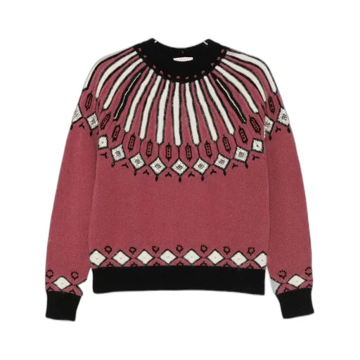 Adriane Embellished-Patterned Sweater