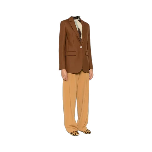 Notched-Lapel Pocket Blazer