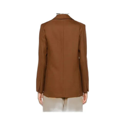 Notched-Lapel Pocket Blazer