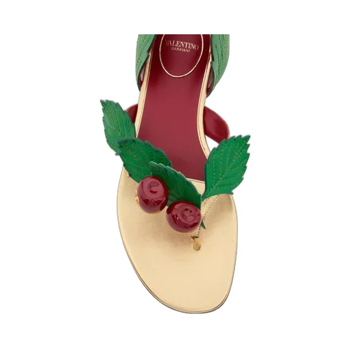 Valentino Cherryfic Thong Sandals