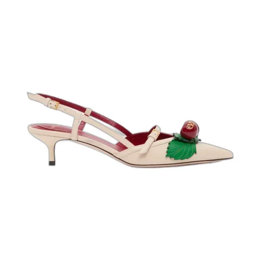 Floral Slingback Pumps