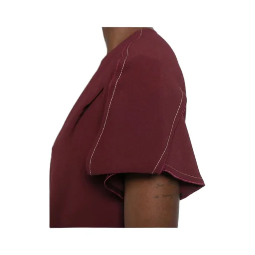 Victoria Beckham V-Neck Twist Detailed Midi Dress