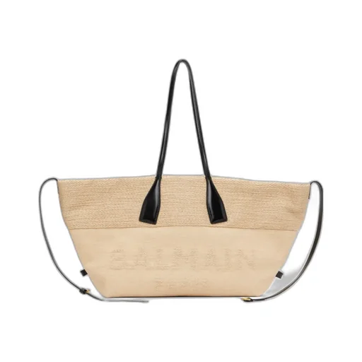 Track Raffia Handbag