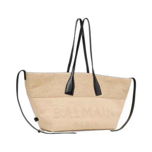 Track Raffia Handbag