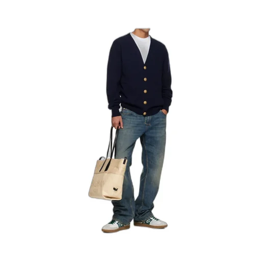 Track Raffia Handbag